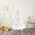 Arbol Navidad Blanco Tronador De Lujo 1.50mts Base Metálica