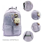 Mochila Kawaii Escolar Urbana Porta Notebook Cute