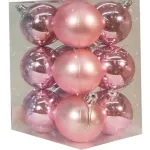 Adornos Navideños Set Bolas De Navidad 6cm X12 Unidades