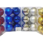 Adornos Navideños Set Bolas De Navidad 6cm X60 Unidades