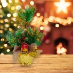 Arbolito De Navidad 20cm Decoracion Navideña Pino Adornos