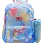 Mochila Carrito Escolar 17'' Set Carro Con Ruedas + Canopla