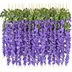 Flores Artificiales Vara Pack X12 Enredadera Colgante Guia