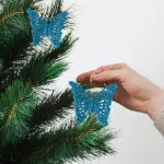 Adornos Navideños Mariposas Arbolito De Navidad 6cm X4