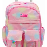 Mochila Para Nena Carrito 17'' Escolares Carro Con Ruedas