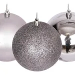 Bolas De Navidad 6cm Valija Adornos Navideños X48 Piezas