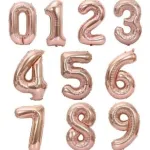 Globos Metalizados Números 45 Cm Fiestas Cumpleaños