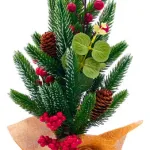 Arbol De Navidad Mini Pino Navideño De Mesa Decorado 40cm