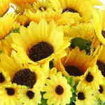 Ramo Girasol Flores Artificiales 30cm Decoracion