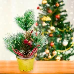 Arbolito De Navidad Decoracion Navideña Pino 20cm Adornos