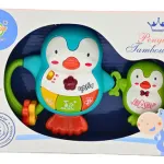 Sonajero Musical Bebe Pingüinos Con Luz Y Sonidos