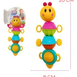 Sonajero Bebe Oruga Movil Luz Didactico Para Bebe