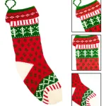 Botas Navideñas Xl Tejidas Decoracion Navidad Adorno X1