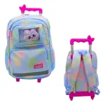 Mochila Carrito Escolar Carro Con Ruedas Infantil + Peluche