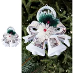 Campanas Plateadas Decoracion Navideña Adornos Para Arbol