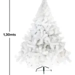 Arbol De Navidad Blanco Montañes Deluxe 1,30mts Decoracion