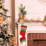 Botas Navideñas Xl Tejidas Decoracion Navidad Adorno X1