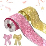 Cintas Navideñas Pack X3 6cm 2,70mt Adornos Navidad Decorar