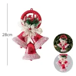 Campanas Navidad X3 28cm Deco Navideña Adorno Para Arbol