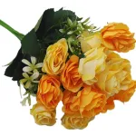 Ramo De Rosas Flores Artificiales Decoracion X1