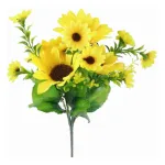 Ramo Girasol Flores Artificiales 30cm Decoracion Pack X10