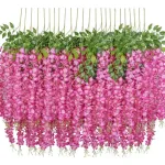 Flores Artificiales Vara Pack X12 Enredadera Colgante Guia
