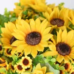 Ramo Girasol Flores Artificiales 30cm Decoracion