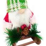 Adornos Navideños Gnomo Con Trineo Colgante Arbol De Navidad
