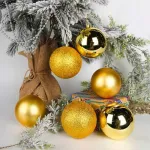 Bolas De Navidad 6cm Valija Adornos Navideños X48 Piezas