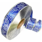 Cintas Navideñas Adornos Glitter 5cm 2,70mts Navidad