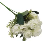 Ramo De Rosas Flores Artificiales Decoracion Pack X10