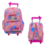 Mochila Carrito Escolar Carro Con Ruedas Infantil + Peluche