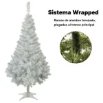 Árbol Navidad Canadian Spruce Blanco/plata 1.8mts Navidad