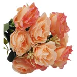 Ramo De Rosas Flores Artificiales Decoracion Pack X10