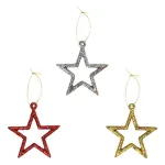 Adornos Navideños Estrellas Para Arbolito De Navidad 5cm X8u