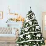 Arbolito Navidad Extra Lujo Patagonia 1.80mt + Adornos Plata