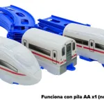 Tren Bala Juguete Pista Alta Velocidad Con Vías Y Sonidos