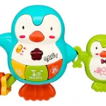 Sonajero Musical Bebe Pingüinos Con Luz Y Sonidos