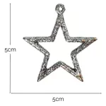 Adornos Navideños Estrellas Para Arbolito De Navidad 5cm X8u