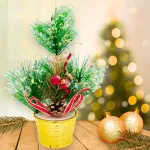 Arbolito De Navidad Decoracion Navideña Pino 20cm Adornos