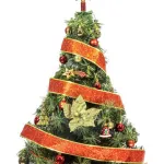 Arbolito Navidad Tronador Lujo 1,50m Kit 40 Rojo Oro Deco