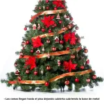 Arbol Navidad Patagonia Xl 2.10mt + Adornos Rojo Cybermonday