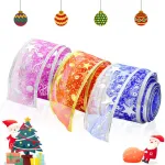 Cintas Navideñas Adornos Decoración Navidad 2,5cm 2,7mts