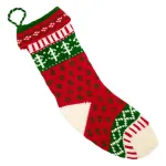 Botas Navideñas Xl Tejidas Decoracion Navidad Adorno X1