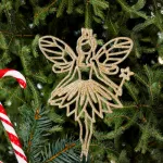 Adornos Navideños Hadas Para Arbolito De Navidad 15cm X4u