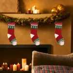 Botas Navideñas Xl Tejidas Decoracion Navidad Adorno X1