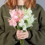 Ramo Alverjillas Flores Artificiales Jacintos Decoracion X4