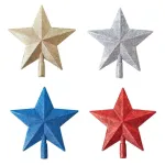 Estrella Puntal Dorado 25cm Para Arbol De Navidad 