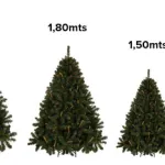 Árbol De Navidad Alpino 1.5mts Base Metálica