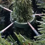Árbol De Navidad Alpino 1.5mts Base Metálica